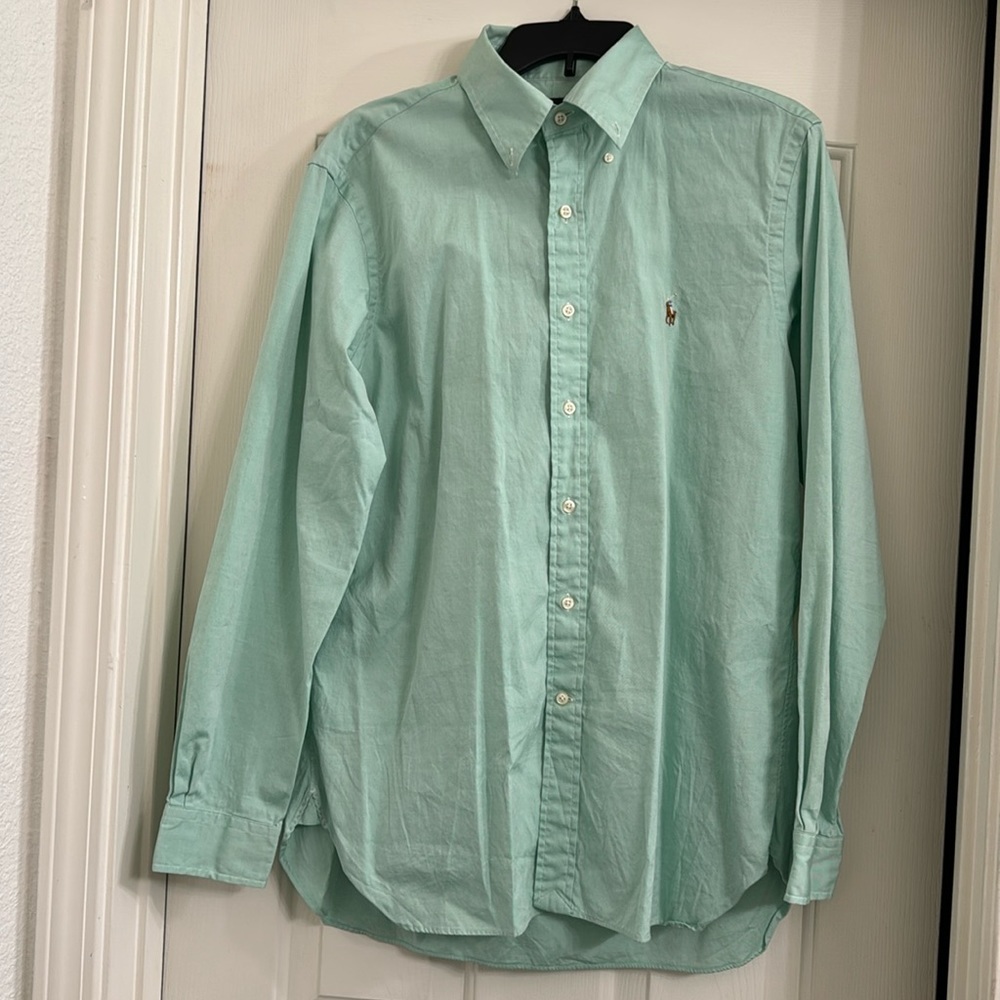 Ralph Lauren NWOT worn once seafoam green button down